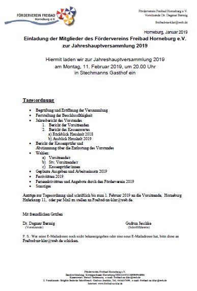 Einladung 2019